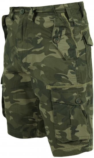D555 Camaro Camo Printed Cargo Shorts Khaki - Lühikesed püksid - Lühikesed Püksid suured suurused: W40-W60