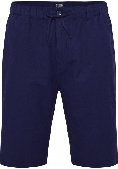 North Latitude 51137 Linen Elastic Waist Shorts Navy - Lühikesed püksid - Lühikesed Püksid suured suurused: W40-W60