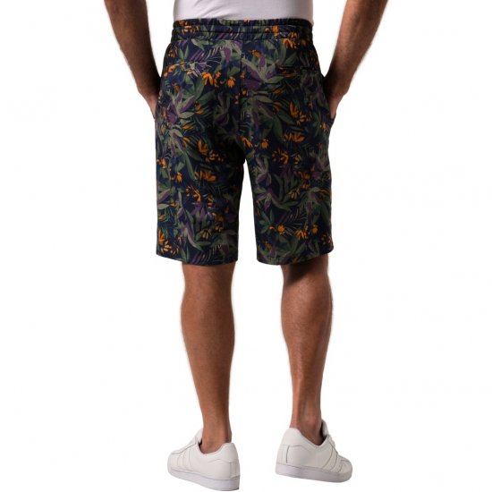 JP1880 Bermuda Shorts Floral All-over Print Navy - Lühikesed püksid - Lühikesed Püksid suured suurused: W40-W60