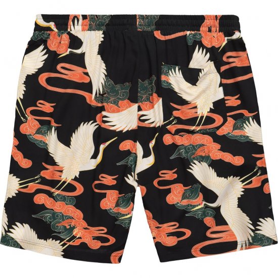 JP1880 Bermuda Shorts Floral All-over Print Black - Lühikesed püksid - Lühikesed Püksid suured suurused: W40-W60