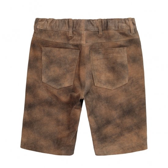 JP1880 Shorts Leather Traditional Cowhide Brown - Lühikesed püksid - Lühikesed Püksid suured suurused: W40-W60
