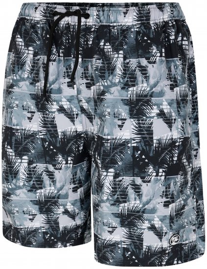 Espionage SW104 Mono Print Cargo Swimshorts Black - Ujumispüksid - Meeste Suured Ujumispüksid