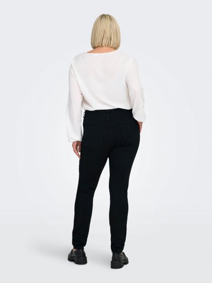 Only Carmakoma Thunder Life Skinny Fit Jeans Black - Kitsa lõikega - 