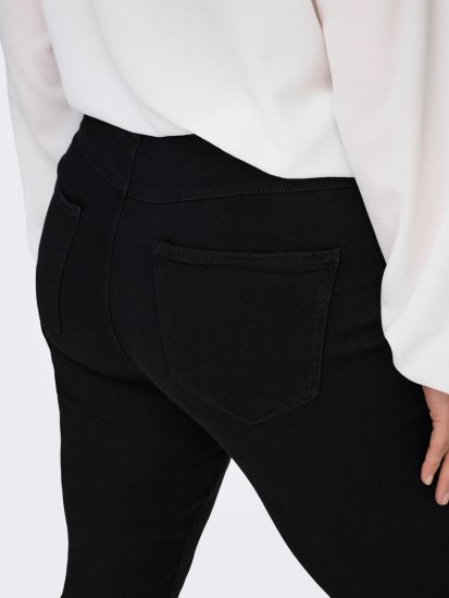 Only Carmakoma Thunder Life Skinny Fit Jeans Black - Kitsa lõikega - 