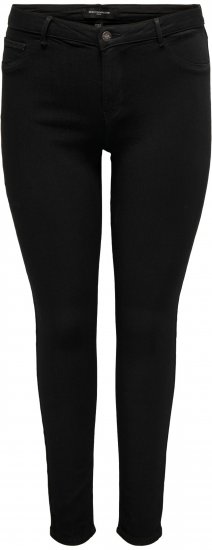 Only Carmakoma Thunder Life Skinny Fit Jeans Black - Kitsa lõikega - 