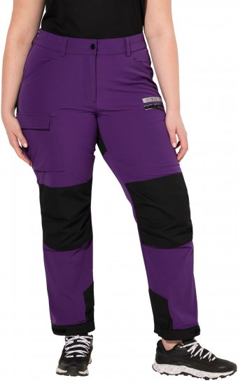 Ulla Popken HYPRAR Multifunctional Durable Inset Trekking Pants Plum - Teksad & Püksid Suuremates Suurustes – Plus Size - 