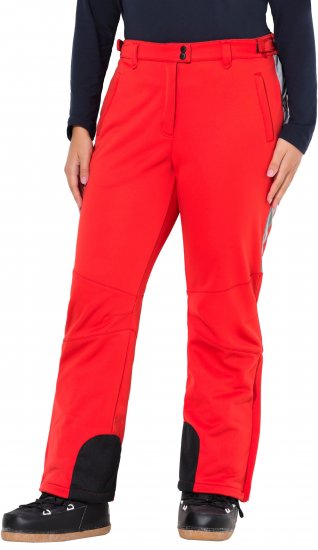 Ulla Popken Softshell Trousers Waterproof Zip Pockets Snow Gaiters Salsa - Teksad & Püksid Suuremates Suurustes – Plus Size - 