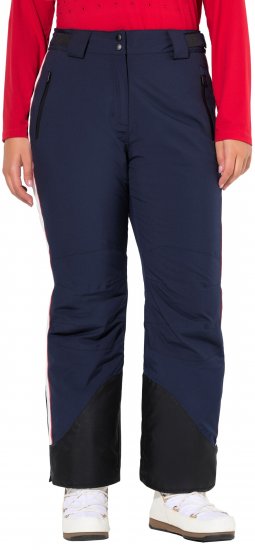 Ulla Popken Performance Trousers Waterproof Zip Pockets Snow Gaiter Navy - Teksad & Püksid Suuremates Suurustes – Plus Size - 