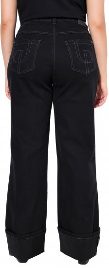 Ulla Popken Flared Leg Jeans Black - Teksad & Püksid Suuremates Suurustes – Plus Size - 