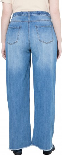 Ulla Popken Extra Wide Leg Stretch Fit Jeans Light Blue - Teksad & Püksid Suuremates Suurustes – Plus Size - 