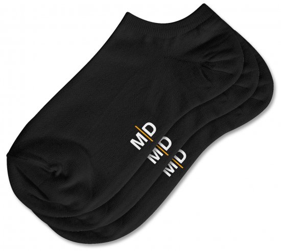 Motley Denim William 3-pakk pahkluusokid Must - Aluspesu ja ujumisriided - Aluspesu 2XL-8XL