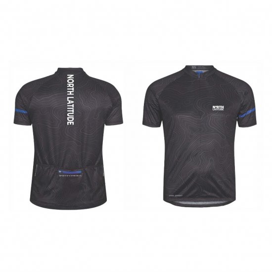 North Latitude Cycling Shirt Black - Jalgrattariided - 