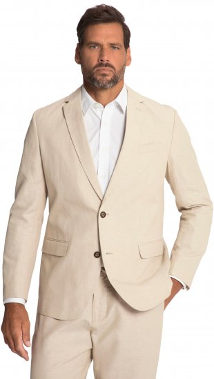 JP1880 Kos Linen Blend Jacket Sand - Ülikonnad ja pintsakud - Ülikonnad suured suurused