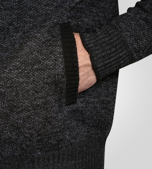 D555 Dereham 2 Knitted Sweater with Zipper Charcoal TALL - TALL dressipluusid - TALL dressipluusid ja pusad