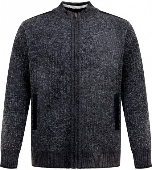 D555 Dereham 2 Knitted Sweater with Zipper Charcoal TALL - TALL dressipluusid - TALL dressipluusid ja pusad