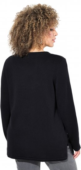 Ulla Popken Sequined Star Rolled Edge Sweater Black - Sviitrid ja dressipluusid - 