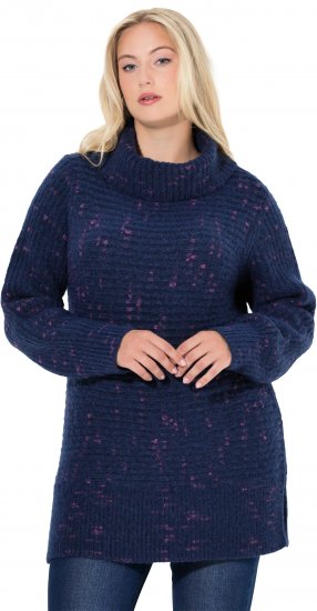 Ulla Popken Space Yarn Oversized Turtleneck Sweater Blue - Sviitrid ja dressipluusid - 
