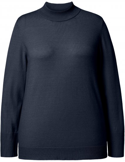 Ulla Popken Long Sleeves Mock Turtleneck Sweater Navy - Sviitrid ja dressipluusid - 