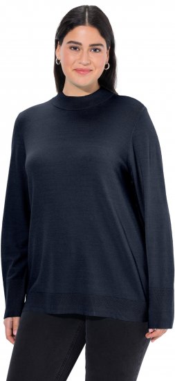 Ulla Popken Long Sleeves Mock Turtleneck Sweater Navy - Sviitrid ja dressipluusid - 