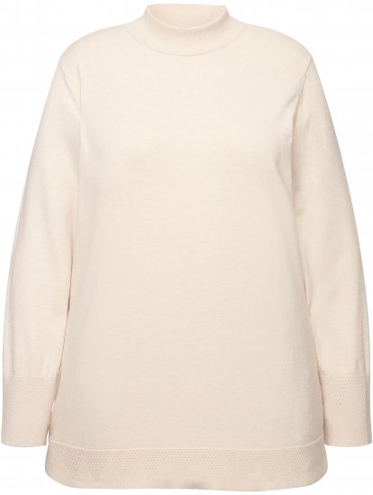 Ulla Popken Long Sleeves Mock Turtleneck Sweater Nature Melange - Sviitrid ja dressipluusid - 