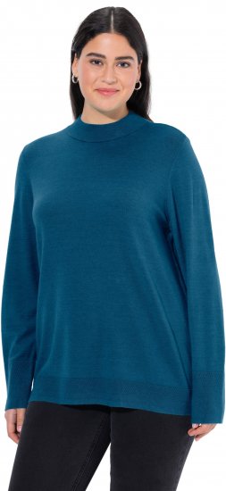 Ulla Popken Long Sleeves Mock Turtleneck Sweater Emerald Green - Sviitrid ja dressipluusid - 