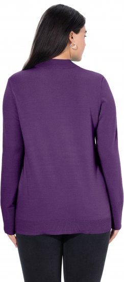 Ulla Popken Long Sleeves Mock Turtleneck Sweater Deep Violet - Sviitrid ja dressipluusid - 