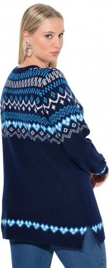 Ulla Popken Norwegian Style Pastel Tone Long Sleeve Sweater Ink Blue - Sviitrid ja dressipluusid - 