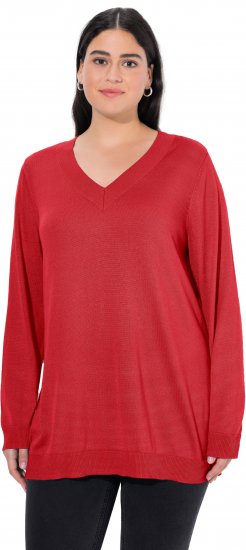 Ulla Popken Casual V-Neck Long Sleeve Sweater Salsa - Sviitrid ja dressipluusid - 