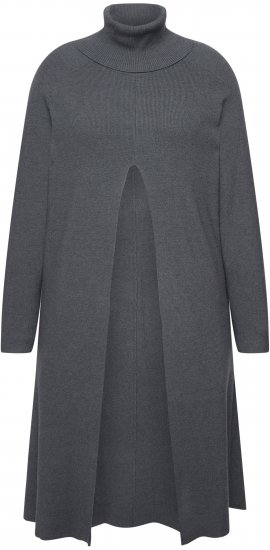 Ulla Popken Long Turtleneck Duster Sweater Graphite Grey - Sviitrid ja dressipluusid - 