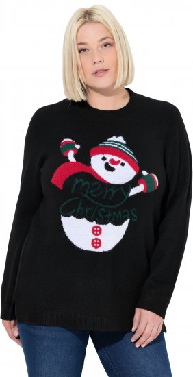 Ulla Popken Whimsical Holiday Sweater Black - Sviitrid ja dressipluusid - 