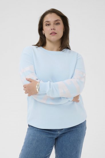 Kaffe Curve Mila Sweatshirt Nantucket Breeze Blue - Dressipluusid - 