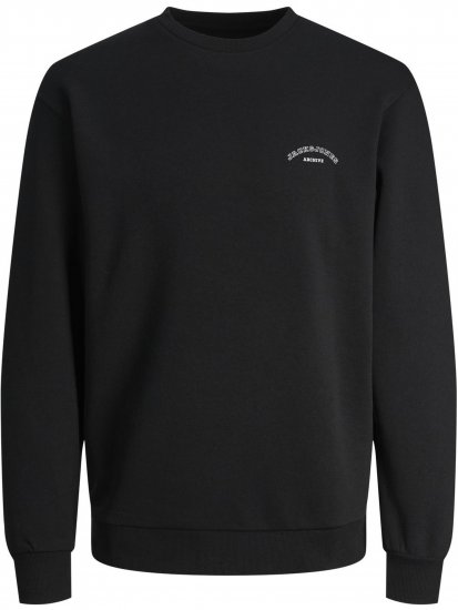 Jack & Jones College Logo Sweatshirt Black - Sviitrid ja dressipluusid - Meeste suured kapuutsiga jakid suurustes 2XL – 14XL