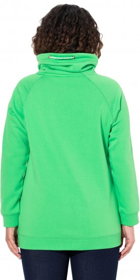 Ulla Popken Drawstring Collar Long Sleeve Sweatshirt Mint Green - Sviitrid ja dressipluusid - 