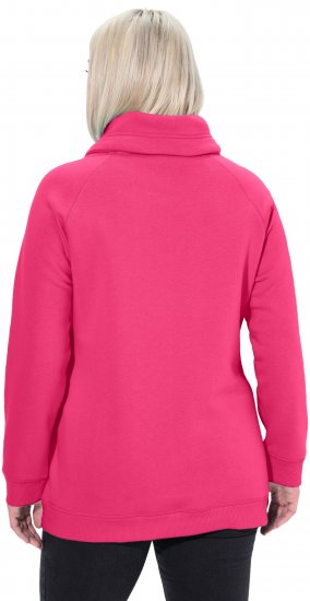 Ulla Popken Drawstring Collar Long Sleeve Sweatshirt Magenta Pink - Sviitrid ja dressipluusid - 