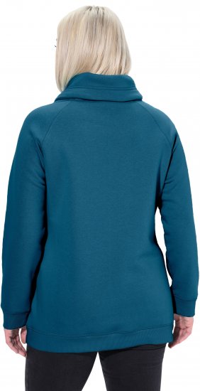 Ulla Popken Drawstring Collar Long Sleeve Sweatshirt Cerulean - Sviitrid ja dressipluusid - 