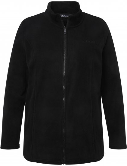 Ulla Popken Modular Fleece Zip Front Jacket Black - Sviitrid ja dressipluusid - 