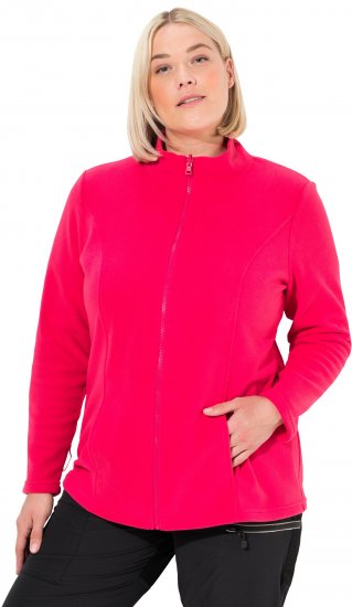 Ulla Popken Modular Fleece Zip Front Jacket Magenta - Sviitrid ja dressipluusid - 
