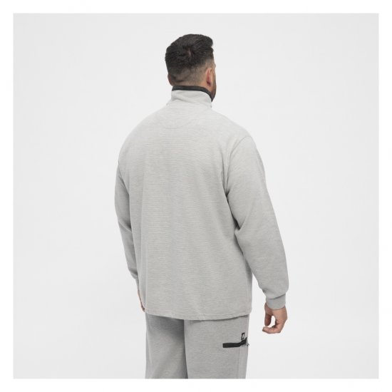 North Latitude Ottoman Sweatshirt Mid Grey - Sviitrid ja dressipluusid - Meeste suured kapuutsiga jakid suurustes 2XL – 14XL