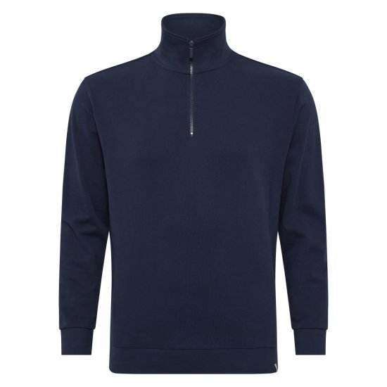North Latitude Half-Zip Sweatshirt Navy Blue - Sviitrid ja dressipluusid - Meeste suured kapuutsiga jakid suurustes 2XL – 14XL
