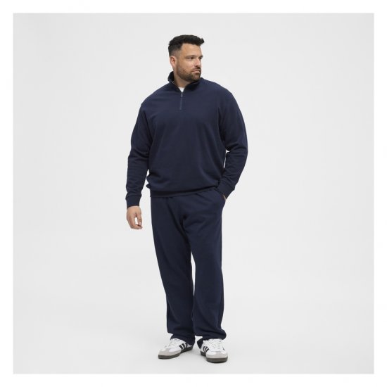 North Latitude Half-Zip Sweatshirt Navy Blue - Sviitrid ja dressipluusid - Meeste suured kapuutsiga jakid suurustes 2XL – 14XL