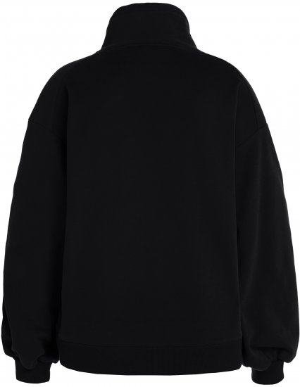 Ulla Popken Gathered Sleeve Oversized Fit Sweatshirt Black - Sviitrid ja dressipluusid - 