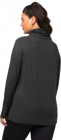 Ulla Popken Sweatshirt with Gaiter Black - Sviitrid ja dressipluusid - 
