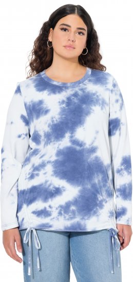 Ulla Popken Tie Dye Gathered Sweatshirt Atlantic Blue - Sviitrid ja dressipluusid - 