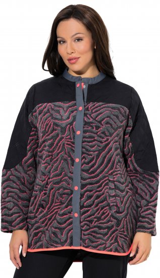 Ulla Popken Neon Tiger Stripe Jacket Black - Sviitrid ja dressipluusid - 