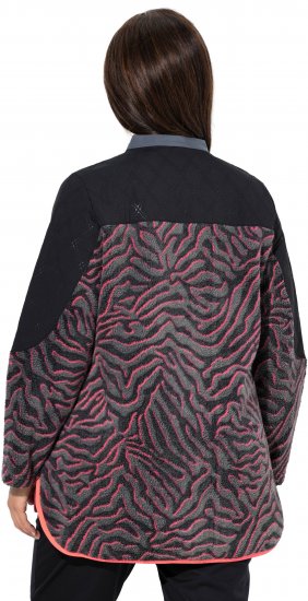 Ulla Popken Neon Tiger Stripe Jacket Black - Sviitrid ja dressipluusid - 