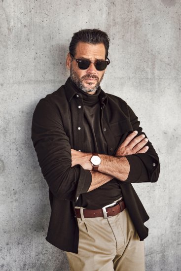 JP1880 Turtleneck Sweatshirt Long Sleeve Dark Brown - Sviitrid ja dressipluusid - Meeste suured kapuutsiga jakid suurustes 2XL – 14XL