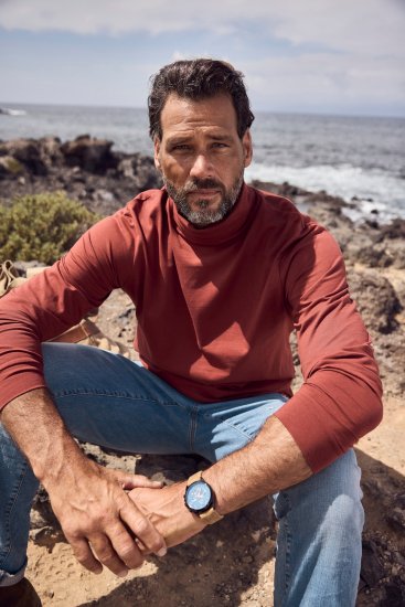 JP1880 Turtleneck Sweatshirt Red - Sviitrid ja dressipluusid - Meeste suured kapuutsiga jakid suurustes 2XL – 14XL