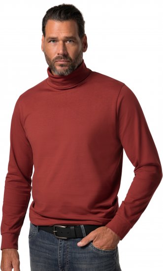 JP1880 Turtleneck Sweatshirt Red - Sviitrid ja dressipluusid - Meeste suured kapuutsiga jakid suurustes 2XL – 14XL