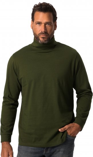 JP1880 Turtleneck Sweatshirt Green - Sviitrid ja dressipluusid - Meeste suured kapuutsiga jakid suurustes 2XL – 14XL