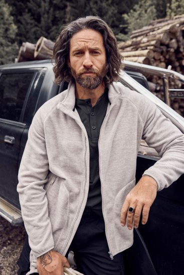 JP1880 Fleece Jacket Stand-up Collar Dusty Pink - Spordiriided & outdoor - Suured suurused meeste spordiriided